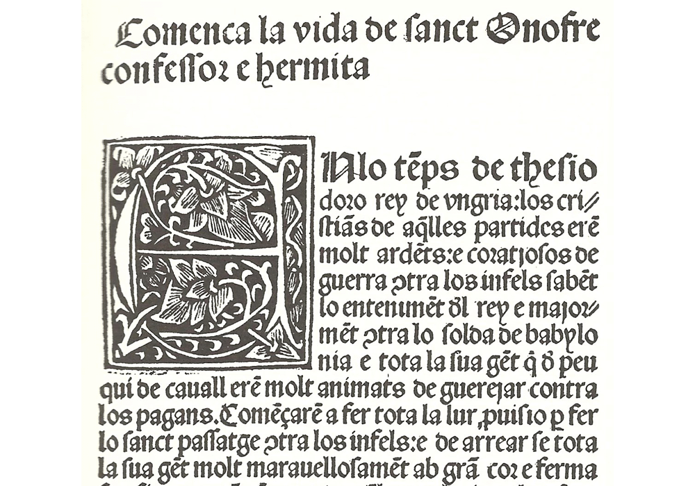 Vida san Onofre-Costilla-Incunabula & Ancient Books-facsimile book-Vicent García Editores-2 Beginning